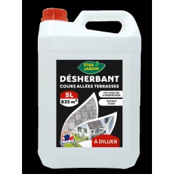 Deherbant cours alles terasses à diluer 5lt - STAR JARDIN