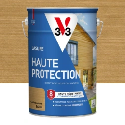 Lasure haute protection chêne naturel satiné 5 L - V33