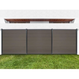 Lame de clôture alvéolaire noisette 21x162mm L 1m80 REF 788