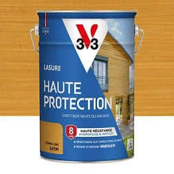 Lasure haute protection chêne clair satiné 5 L - V33