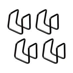Clips de fixation métal noir étagère Mix'N Modul - 4 pièces