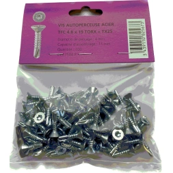 Vis auto perceuse inox TFC 4.2x25mm - 50 pièces - RIFIX