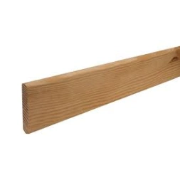 Plinthe pin rustique angle arrondi rustique pin 10 x 100mm long 2m00