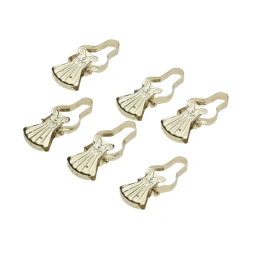 Pince à rideau laiton doré  4 pièces - AMIG