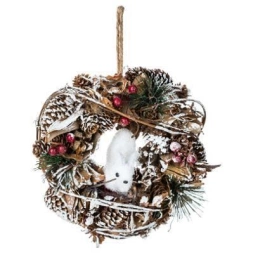 Couronne de Noël à suspendre