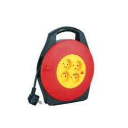 Enrouleur domestique H05VV-F3G 1,0mm²  4 prises NF Longueur 10m - VELAMP