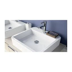 Vasque à poser carrée 45cm Dumah blanc - ALLIBERT