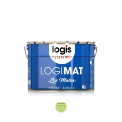 Peinture acrylique mate veloutée LOGIMAT blanc 6L - LOGIS