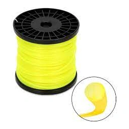 Fil nylon rond jaune 1.2mm L.100m