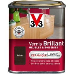 Vernis brillant ebène 0.25 l - V33