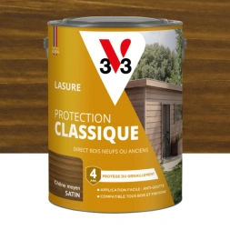 Lasure de protection classique 4 ans chêne moyen 5 L - V33