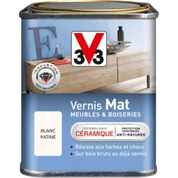 Vernis mat blanc patine 0.25 L - V33