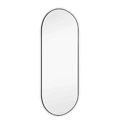 Miroir décoratif Josie 30 x 70cm noir métal
