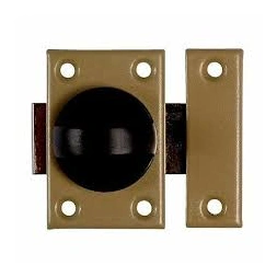 Verrou acier targette plate 25mm bronze - VACHETTE