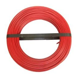 Fil d'alimentation électrique HO7VU 1.5mm rouge L. 100m