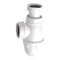 Siphon pour évier réglable NF plastique 40 x 49mm - VALENTIN