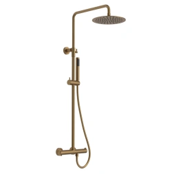 Colonne de douche thermostatique cuivre brossé Hanae - OTTOFOND