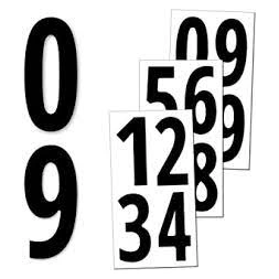Numéro de maison 3 noir - AMIG