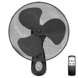 Ventilateur mural 43cm Ø 45W avec télécommande Noir - GSC