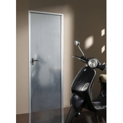 Bloc porte métal galvanisé 890 x 2000mm - poussant gauche
