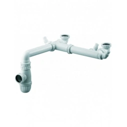 Tubulure gain de place 2 cuves siphon déporté - VALENTIN
