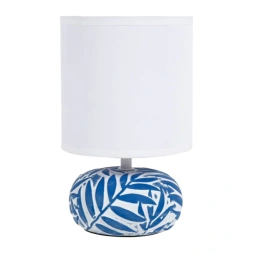 Lampe céramique Monta Bleue 24 x 15 x 15cm 220V 40W