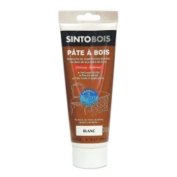 Pâte à bois à l'eau blanc 0,25 KG - SINTO