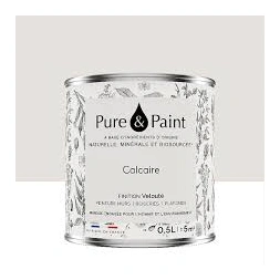 Peinture végétale velouté calcaire 0.5L