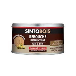 Pâte à bois rebouche imperfections chêne moyen 170 ml - SINTO