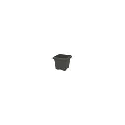 Pot carré 22cm anthracite - PLASTIKEN