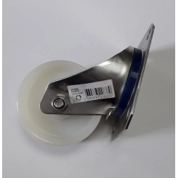 Roue standard inox pivotante 80mm