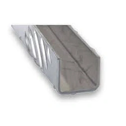 U aluminium damier 25x25mm L.1m - CQFD