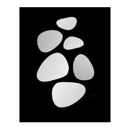 Miroir X6 galets 25 x 19 - 20 x 15cm - MP GLASS