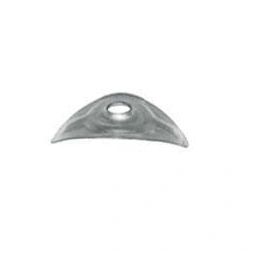 Cavalier aluminium tôle ondulée gris alu 6mm sachet de 100 unités