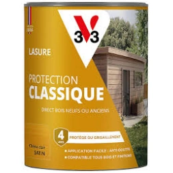 Lasure protection 4 ans chêne clair 0,75 L - V33