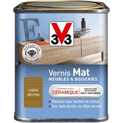 Vernis mat chêne moyen 0.25 l - V33