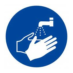 Panneau lavage des mains obligatoire