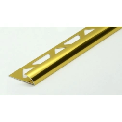 Baguette carrelage aluminium or 10.5mm Longueur 2.60m