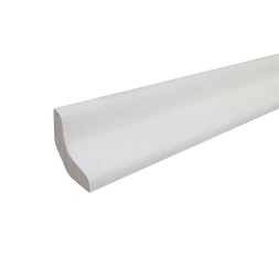 Corniche moderne tronquée M.D.F prépeint blanc 17 x 17mm 2M44 - CBE