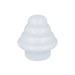 Embout de finition blanc pour tringle rideau Ø25 x 26,5mm	 - AMIG