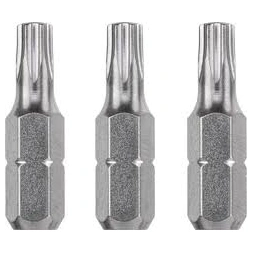 Embout industrie 25mm torx t8 3 pièces - KWB