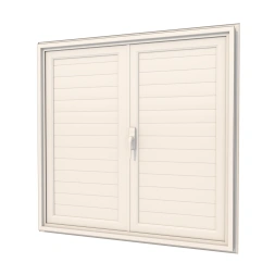 Volet fenêtre 2 battants aluminium blanc 1200 x 1000 mm - ALUSINAN