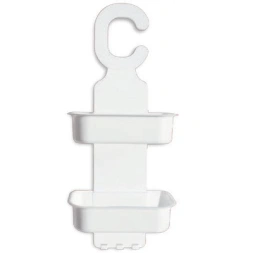 Valet de douche plastique blanc - AVRIX