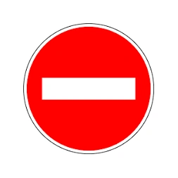 Panneau de signalisation Sens Interdit 300mm - TALIAPLAST