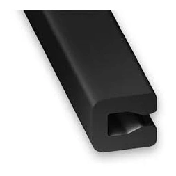 U pvc noir 7x4x0.5mm L1m - CQFD
