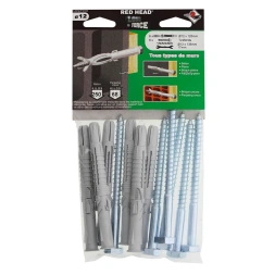 Cheville longforce 12 x 145mm + vis TF 6 pièces - RED HEAD