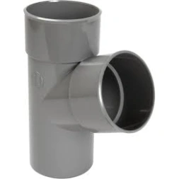 Té PVC 87°/30 mâle - femelle Ø 100 mm - INTERPLAST