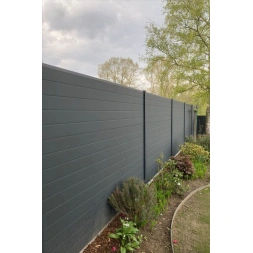 Lame de clôture aluminnium anthracite 150mm Long 1m50