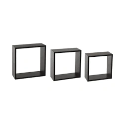 Étagère de rangement Fixy cube noir 3 pièces - 5 FIVE