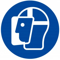 Panneau visière de protection obligatoire ø30cm